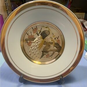 Chokin Art decorative plate vintage